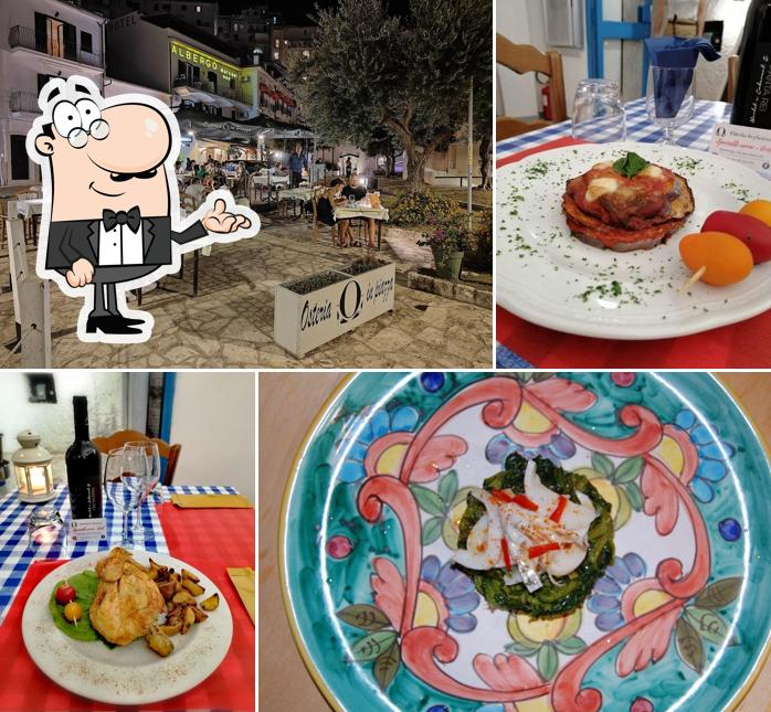 Gli interni di Osteria in piazza
