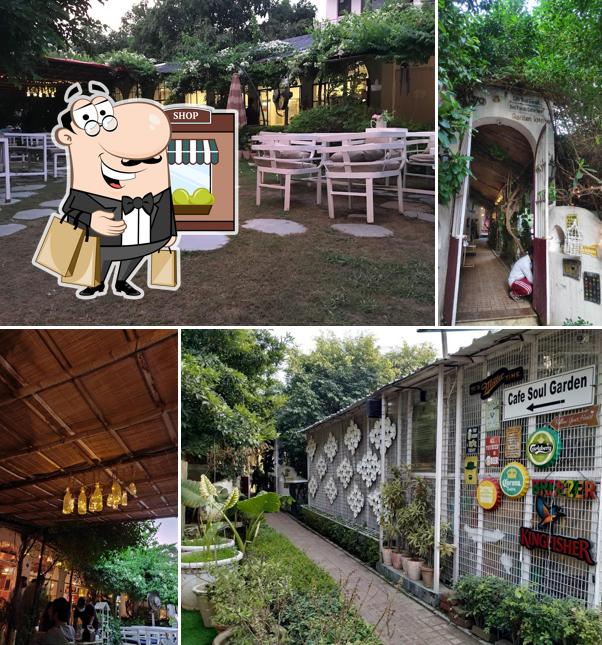 You can get some fresh air at the outside area of Cafe Soul Garden