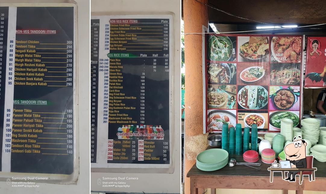 The interior of Satvik Dhaba family restaurant veg and non veg
