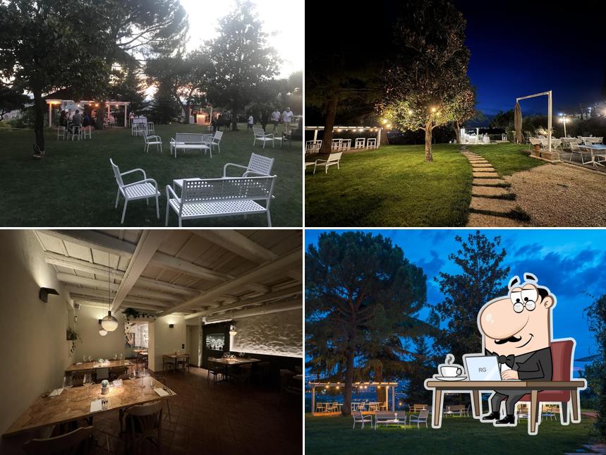 Gli interni di Cà Toresele Osteria