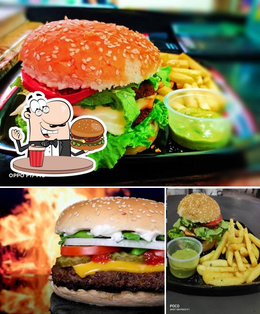 Get a burger at Food Fire