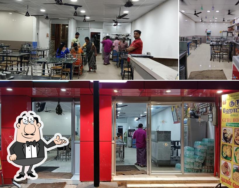 The interior of GURU HOTEL (Pure VEGETARIAN)and GURU PROVISION STORE