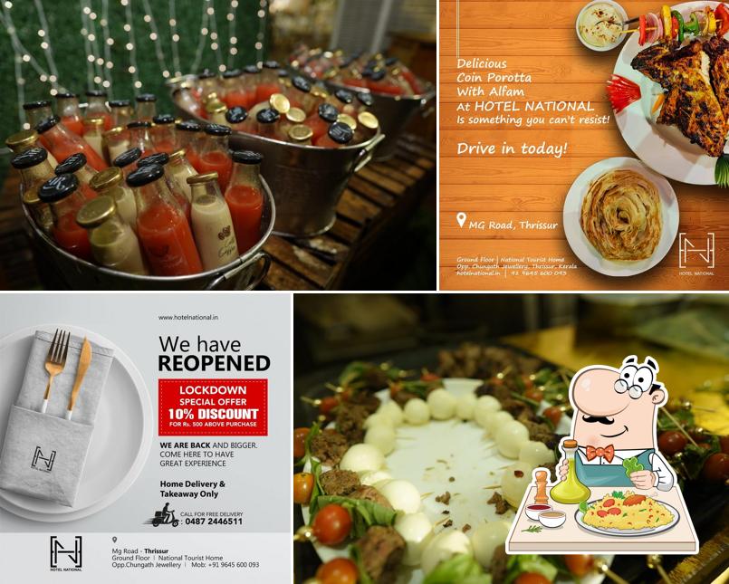 Food at Sizzler restaurant