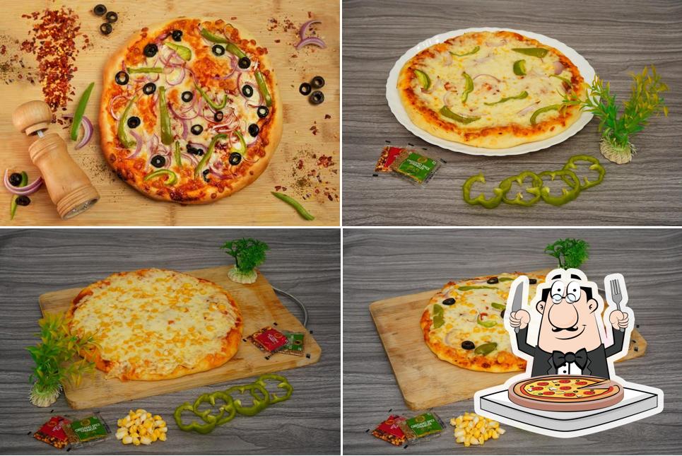 Pick various kinds of pizza