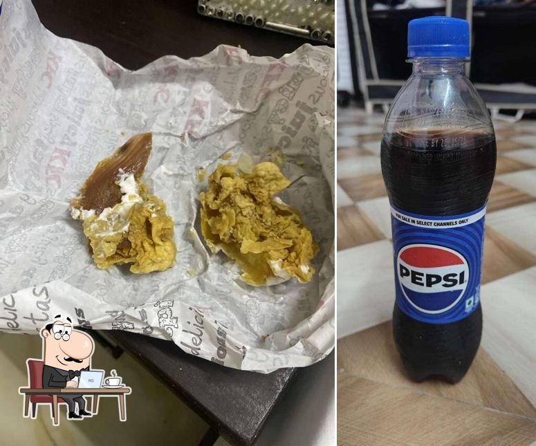 Take a seat at one of the tables at KFC