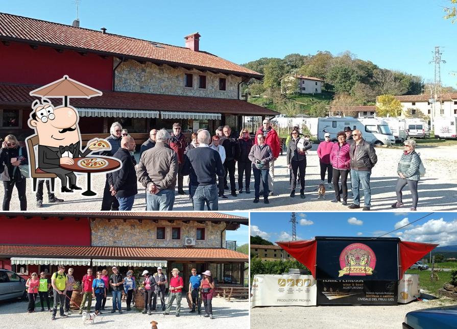 Puoi goderti l'aria fresca da seduto all'esterno di Terre Petrussa