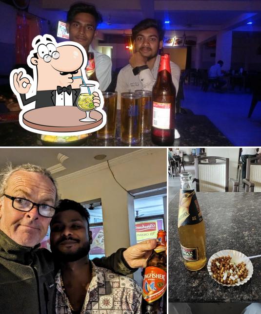 The picture of drink and interior at Food Junction
