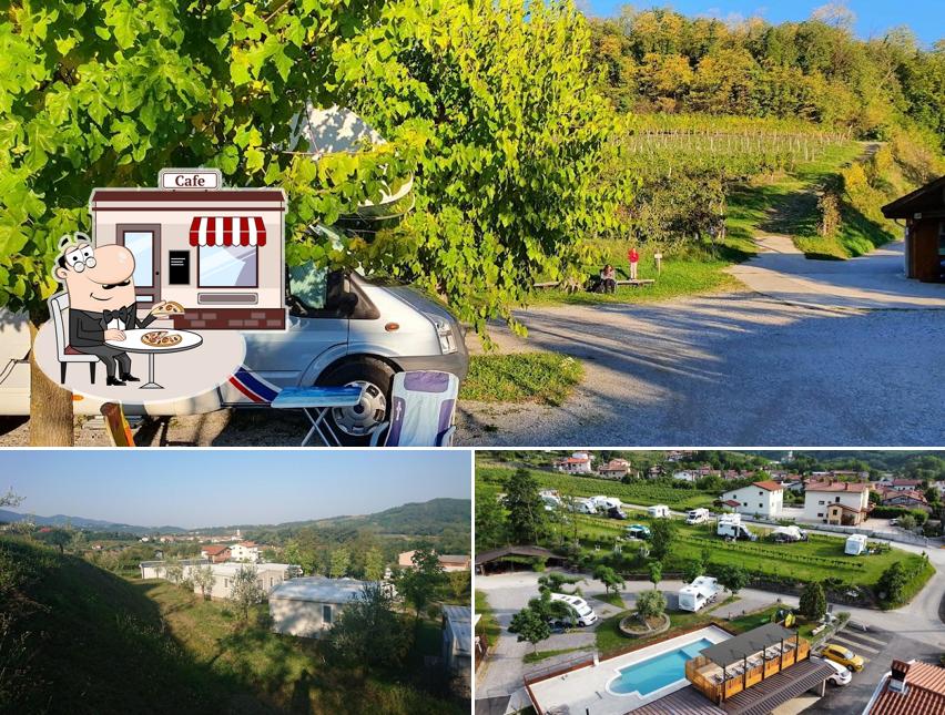 Puoi goderti l'aria fresca dal dehors di Saksida, wine & camping resort
