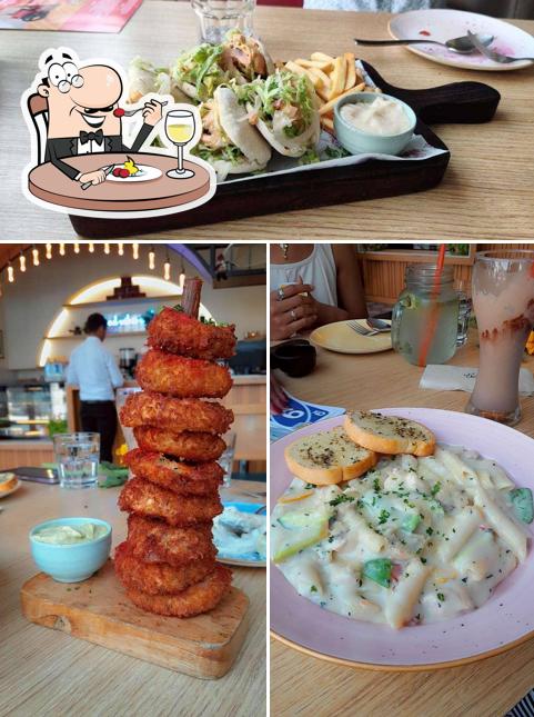 The picture of food and interior at Aromas cafe & bistro