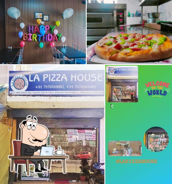 The interior of La Pizza house Thakurdwara