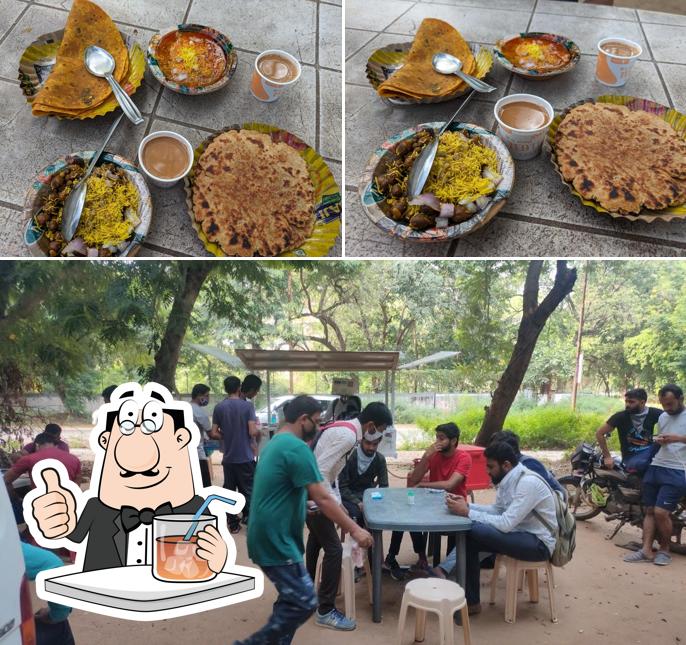 Check out the image showing drink and interior at Shree Ganesh Nasta House