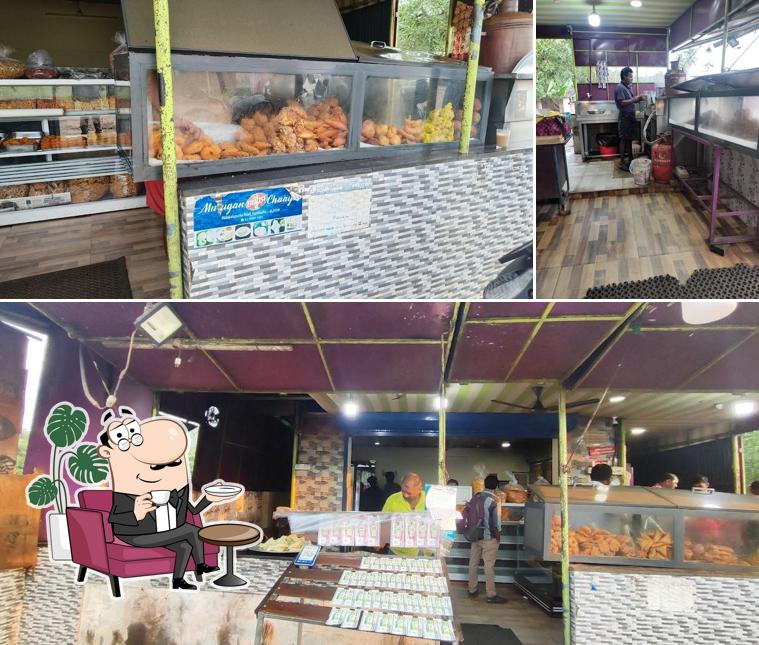 The interior of Boost Murugan's Tea Shop