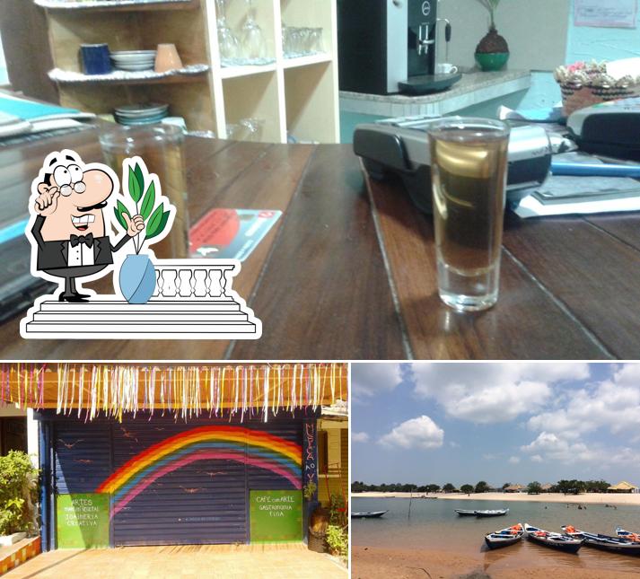 A Restaurante Arco-íris Da Amazônia se destaca pelo exterior e interior