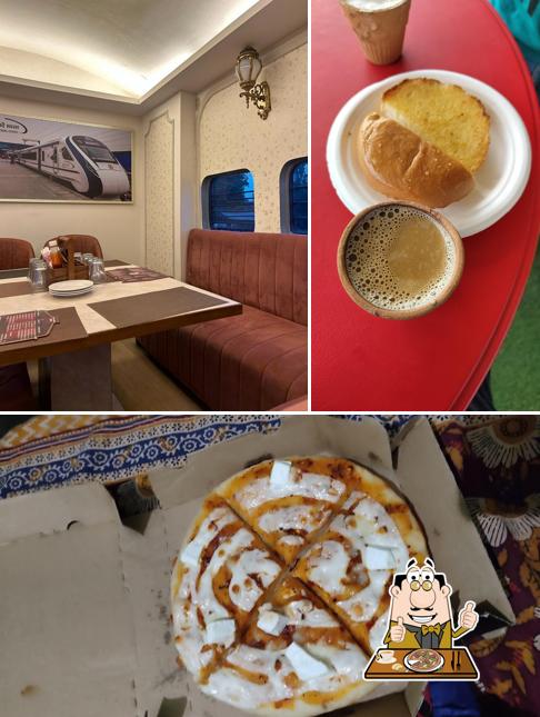 Try out pizza at The Rail Cafe