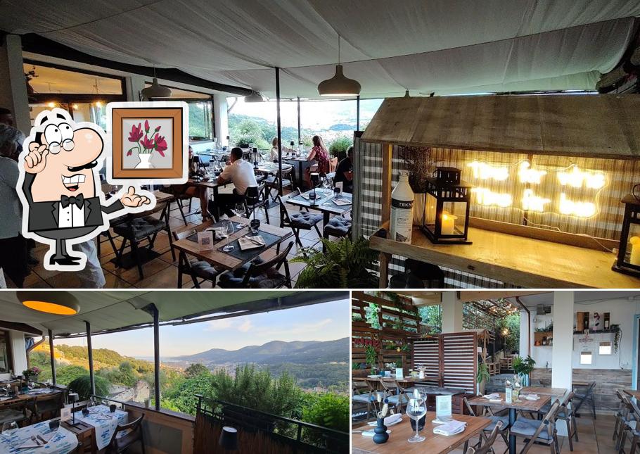 Gli interni di Vecchia Osteria San Rocco