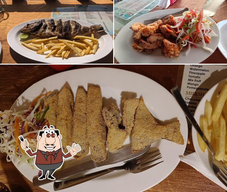 Food at Star fish beach shack