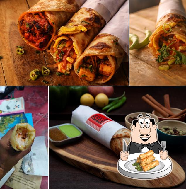 Spring rolls at The Kati Roll Shop, perumbakkam