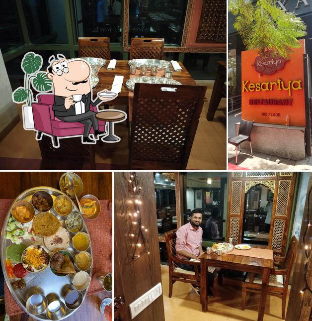 The interior of Kesariya Restaurant