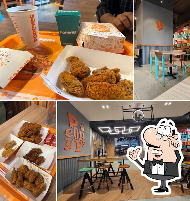 Take a seat at one of the tables at Popeyes - Famous Louisiana Chicken