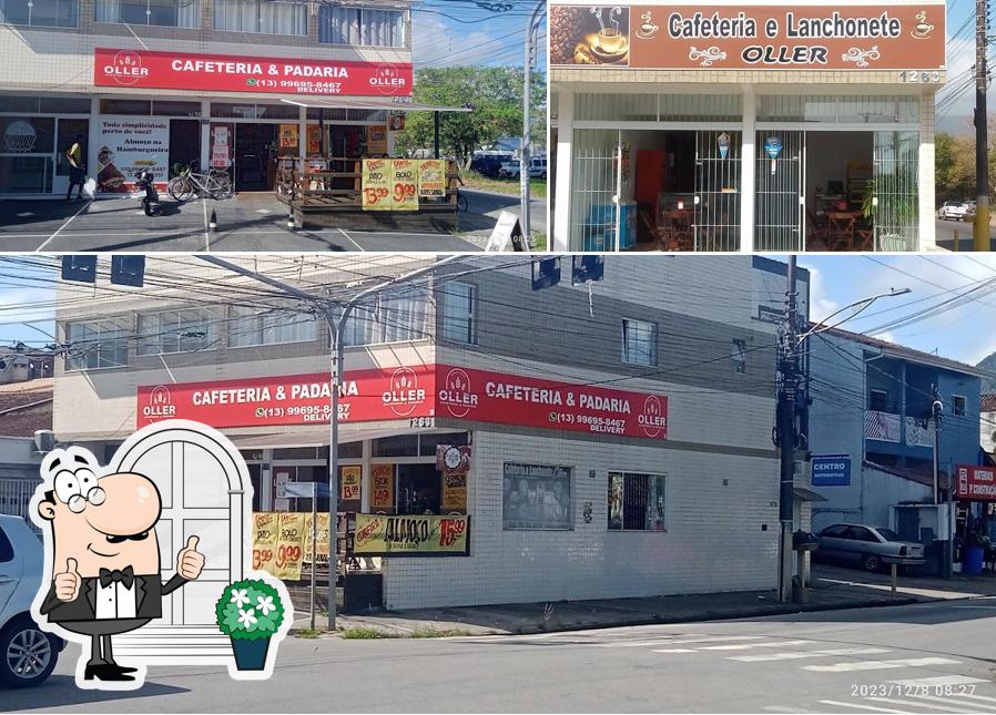 O exterior do Cafeteria e lanchonete Oller