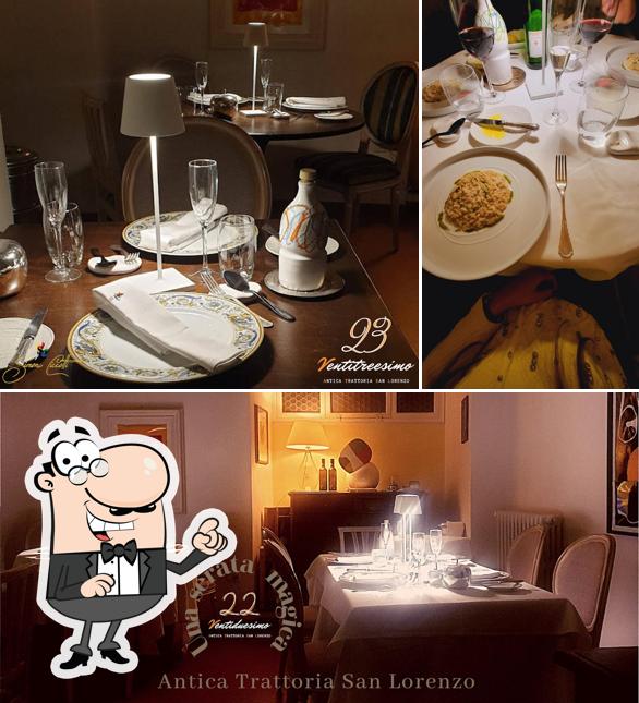 Gli interni di Antica Trattoria San Lorenzo Simone Ciccotti Chef