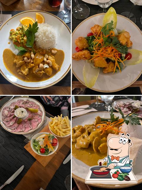 Pollo al curry al Café Samawat