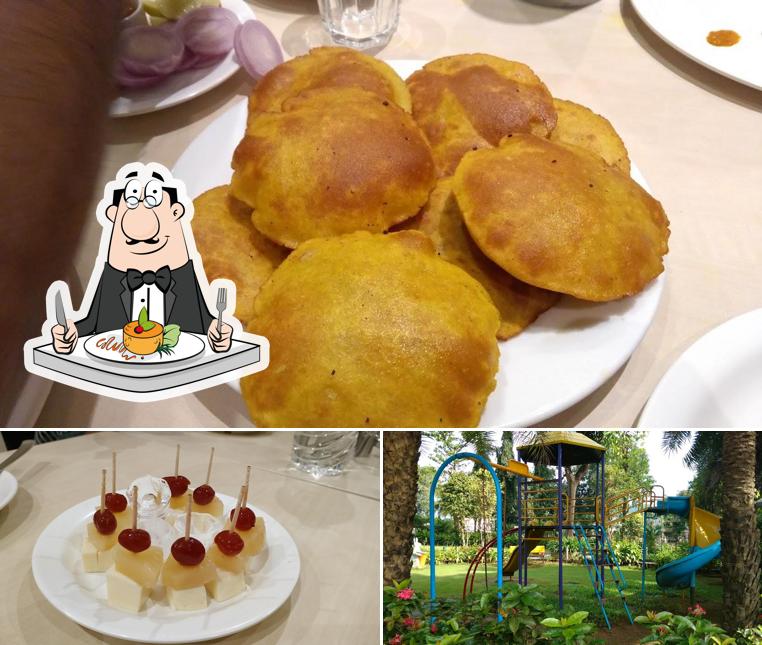 This is the picture displaying food and play area at Motel Visava