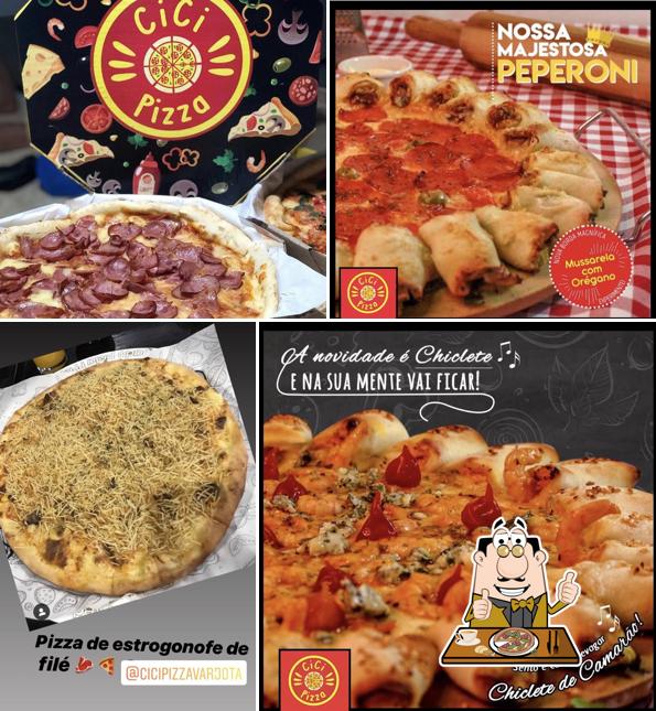 Escolha diferentes estilos de pizza