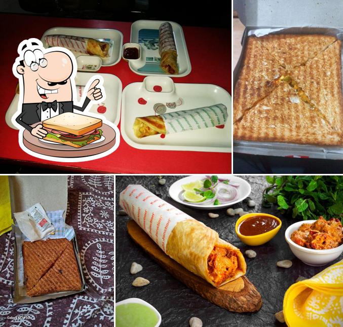 Grilled cheese sandwich at Kathi Junction Jalandhar