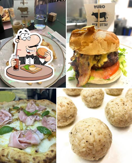 Ordina un hamburger a Puro Pizza and Food