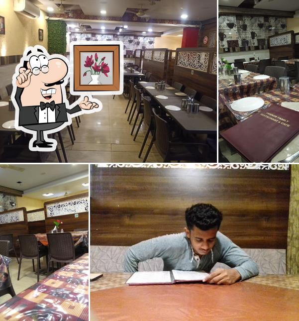 The interior of Friends Cafe And Restaurant