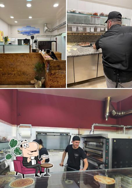 Gli interni di Pizzeria 230 grammi