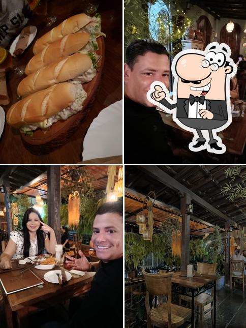 Sente em uma das mesas no Espetos379Costelaria