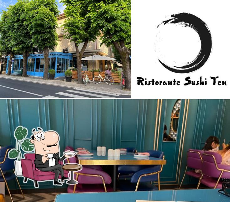 Dai un'occhiata agli interni di Sushi Ten