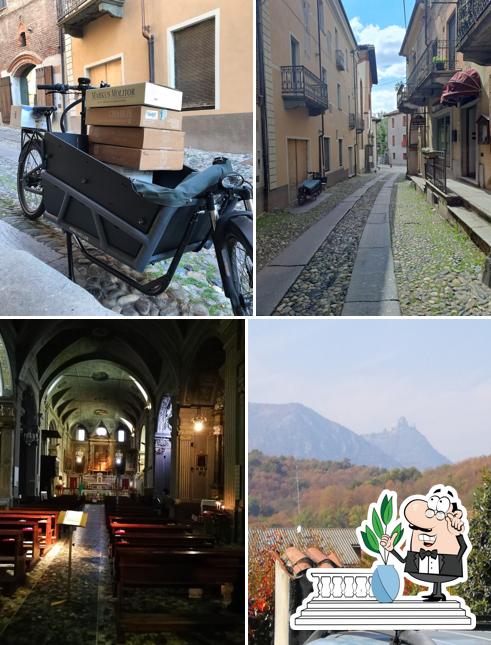 Puoi goderti l'aria fresca da seduto all'esterno di Ristorante San Michele S.A.S. Di Mossa Gianfranco & C