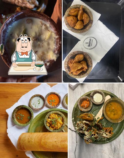 Samosa at Bhayla Best dosa chai jalebi chaat pav bhaji and shakes