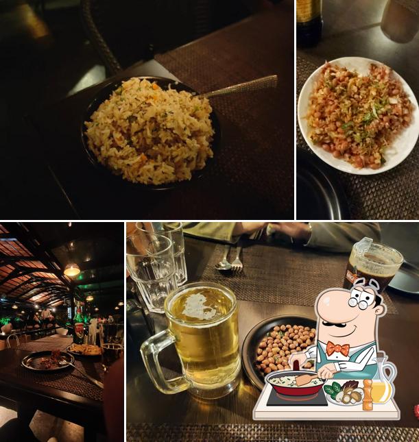 Fried rice at BLACK PEPPER Food & Drink Roof Top Restaurant Hotel President Mysore