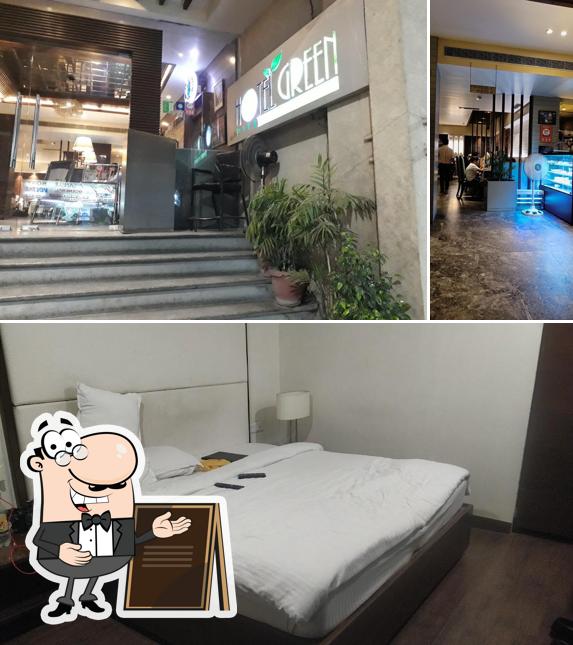 The picture of exterior and interior at Hotel Green
