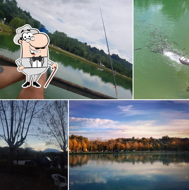 Goditi la vista dall'area esterna di Lago Vecchio Mulino Pesca Sportiva