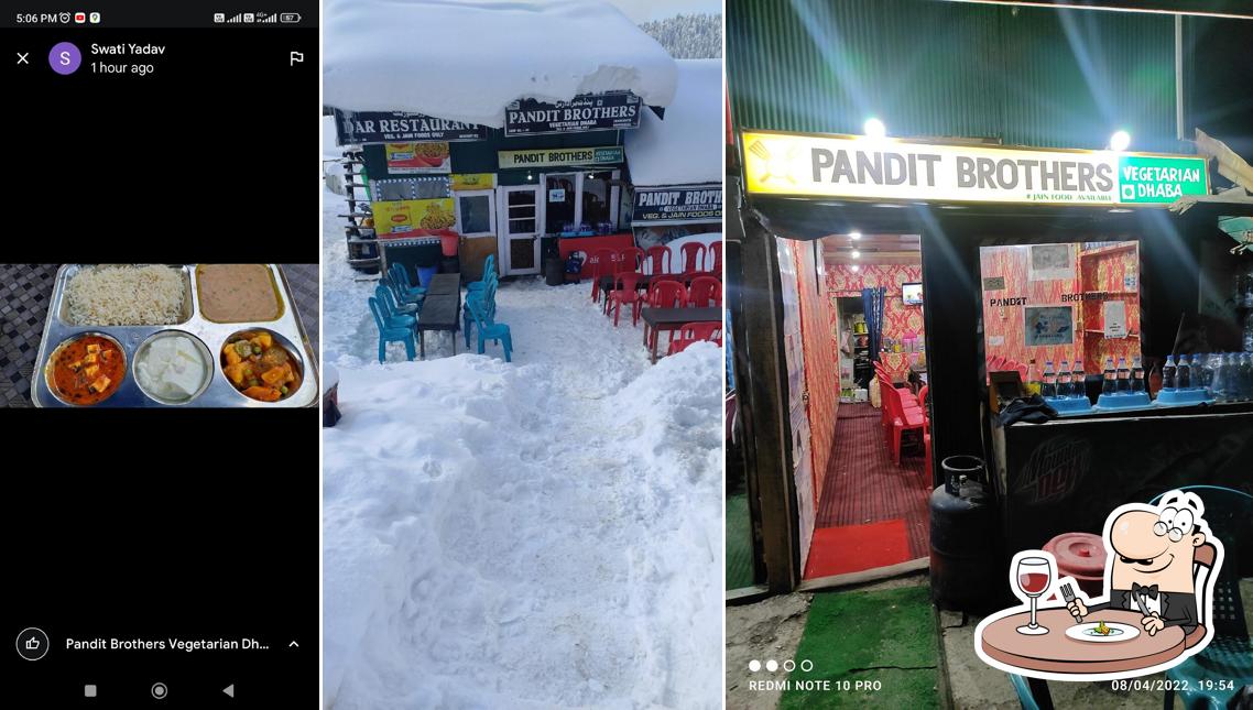Food at Pandit Brothers Vegetarian Dhaba/jain food also available