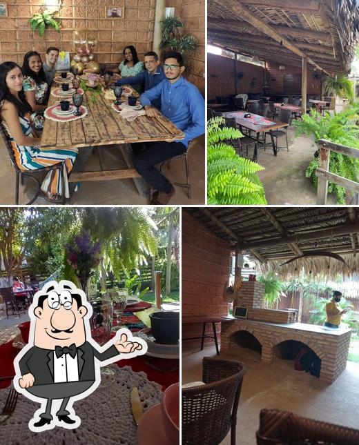 O interior do Café na Roça