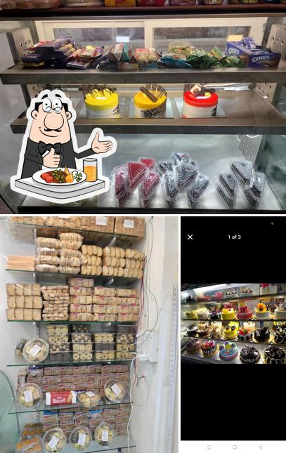 This is the image displaying food and interior at B F M CAKE SHOP