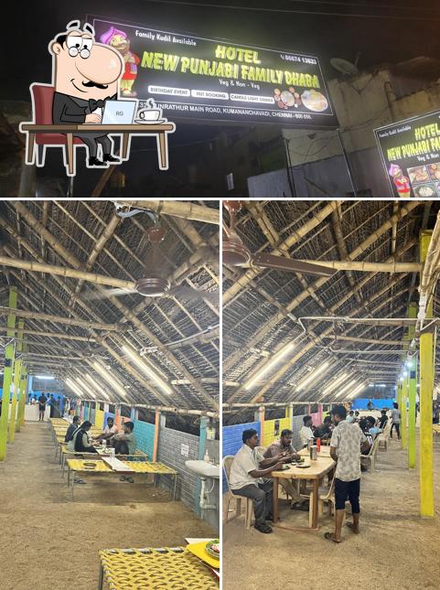 The interior of HOTEL NEW PUNJABI FAMILY DHABA