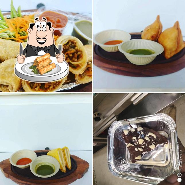Spring rolls at The Sms Cafe & Caterers
