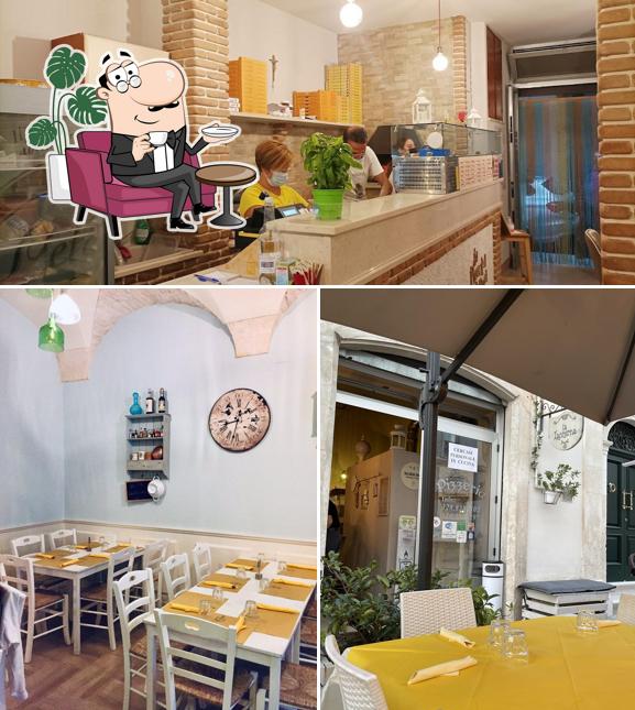 The interior of Pizzeria La Lanterna