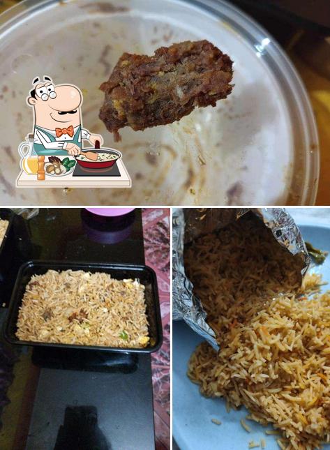 Fried rice at Beef kabab