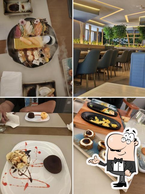 O interior do Nochi Sushi