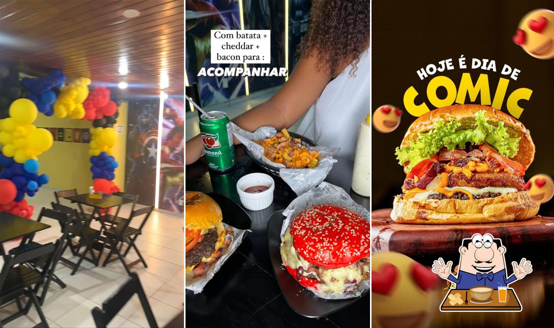 Platos en Comic burger