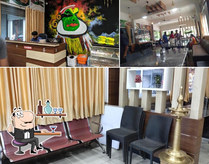 The interior of Hotel Keerthy