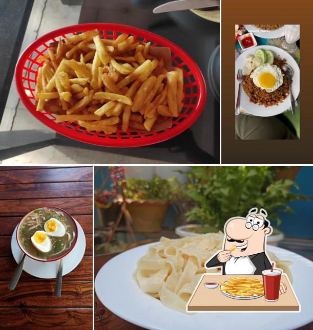 French fries at Cafe Black Bean